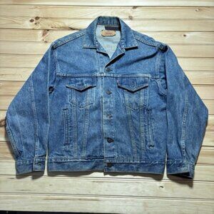 Vintage 80s Levis Jacket Blue Denim Trucker Jacket Type 3 70507 0214 - Small